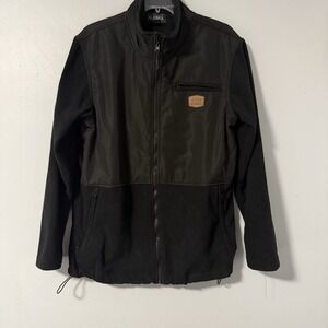 Alaska Last Frontier Black Full-Zip Fleece‎ Jacket Men's M